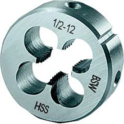 Produktbild von FORMAT Schneideisen EN22568 HSS BSW1 Z, Schneidstoff:HSS, Gewinde:BSW 5/32 Zoll, Gewindeart:BSW