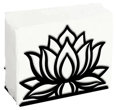 Image de Porte-serviettes Lotus en fer pour tables