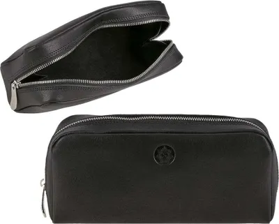 Produktbild von Sonnenleder Kosmetiktasche Leder Schminktasche Stiftetui Schlamper FASCHINA Etui schwarz 830-220-02