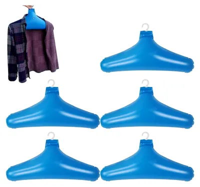 Produktbild von Aufblasbare Kleidung für den Außenbereich: Tragbare, winddichte Kleiderbügel aus PVC, 5 Stück