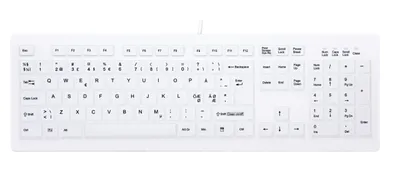 Immagine prodotto di Cherry AK-C8100F-U1-W/NOR - USB - Interruttore a membrana - QWERTY - Bianco