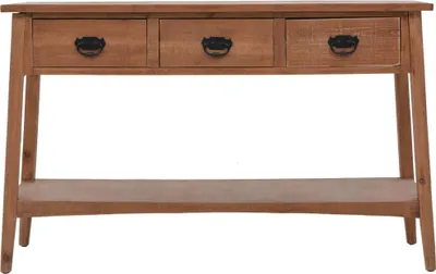 Immagine prodotto di Tavolo Consolle in Massello di Abete 126x40x77,5 cm Marrone