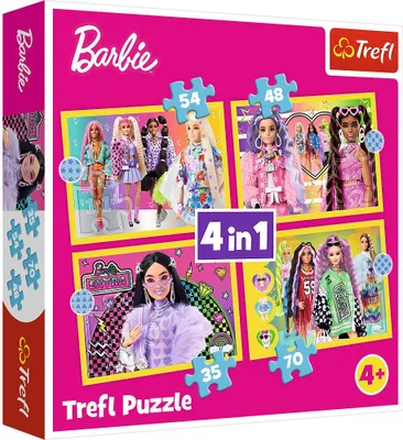 Image de Trefl Barbie Puzzle 4 en 1