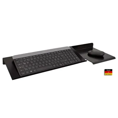 Produktbild von Tastaturhalterung / Tastatur Wandhalter mit Mausablage / Schwarz
