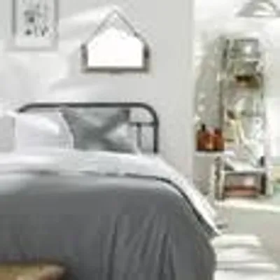 Image de Housse de couette - TODAY - CHARME - 57 fils/pouce - coton - gris clair x Dune Constance - 260 x 240 cm