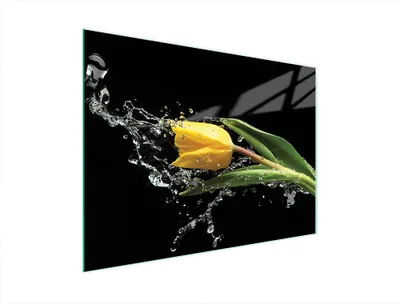 Image de Planche à découper en verre 40x30 Tulipe