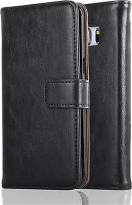 Obrázek produktu pro Cadorabo Case for Samsung Galaxy S6 EDGE Protective Cover in Black Kryt na mobilní telefon Pouzdro typu kniha Pouzdro Luxury