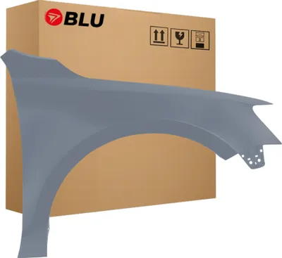 Immagine prodotto di BLU Parafango compatibile con VW Volkswagen Jetta VI 6 LD7X Destra Grau PlatinGrau | 2010-2018 | Anteriore | Verniciato | Pronto per il montaggio | Acciaio