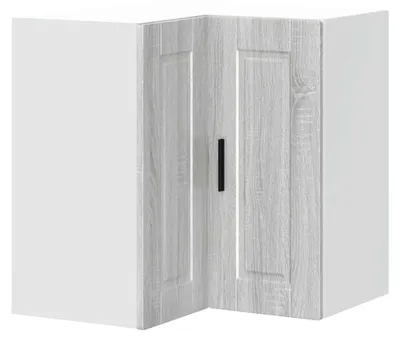 Produktbild von Eckschrank für Küche, Hängeschrank, Eckschrank, Wandmontage, Küche, Porto Sonoma, Grau