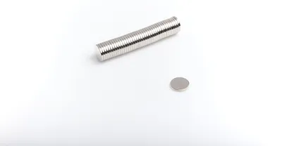 Image de Aimants néodyme 12 x 1,5 mm 10 pièces mm N45, extrêmement puissants, tableaux magnétiques, réfrigérateurs, tableaux blancs, bricolage
