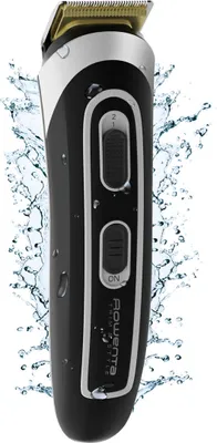 Produktbild von Rowenta TRIM & STYLE TN9140, Schwarz, Silber, 0,5 mm, 4,2 cm, Bart, Ohr, Nase, Edelstahl, Akku