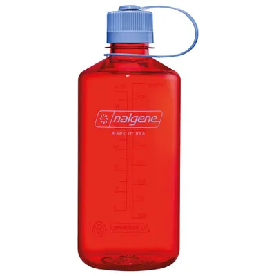 Image de Bouteille d'eau Nalgene Sustain Tritan BPA-free, incassable pour les voyages en sac à dos, la randonnée, la salle de sport,1 litre bouche étroite marmalade