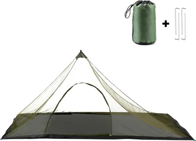 Produktbild von Campingzelt mit Tragetasche Wasserdicht im Freien Mesh Zelt fuer Rucksacktouren Wandern Camping Angeln
