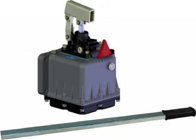 OMFB Handpumpe hydraulisch PMS25 2L Vorratsbehälter 25cm³ Kunststoff + Pumphebel