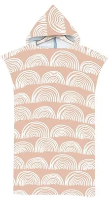 Produktbild von Surfponcho Schnelltrocknend für Erwachsene – Mikrofaser Wikkeltuch, Bademantel und Kapuzenjacke für Strand und Schwimmen