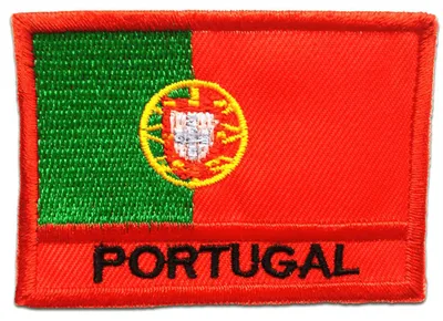 Obrázek produktu pro Portugalská vlajka Vlajka - nášivka, nažehlovací, nažehlovací nášivka, nášivka, nažehlovací, Velikost: 7,5 x 5,3 cm
