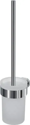 Produktbild von Spirella Milo, WC-Bürste & Halter, Chrom, Weiß, Edelstahl, 115 mm, 125 mm, 350 mm