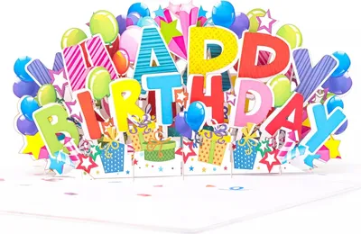 Produktbild von Papercrush Happy Birthday Pop-Up Karte