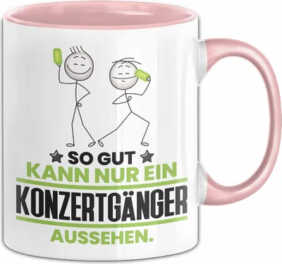 Produktbild von Konzertgänger Geschenk Tasse So Gut Kann Nur Ein Konzertgänger Aussehen Geschenkidee Kaffee-Becher (Rosa)