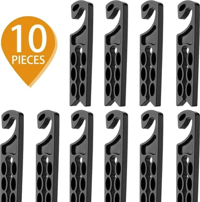 Productafbeelding van INF 10-Pack Auto Ventilatiehaak Hanger - Universele Clip voor Accessoires