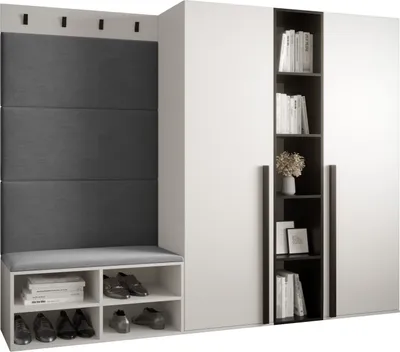 Produktbild von Garderobe MIRO Set 8 mit gepolsterten Paneelen Industrial Design