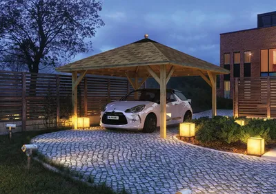 Produktbild von Einzelcarport Karibu Kerben 1 431x431 cm kesseldruckimprägniert