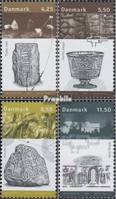 Produktbild von Briefmarken Dänemark 2003 Mi 1350-1353 (kompl.Ausg.) postfrisch Museum