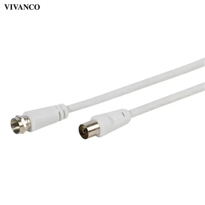 Produktbild von ViVanco™STC FB50-N, 5 m, F, Koaxial, Weiß