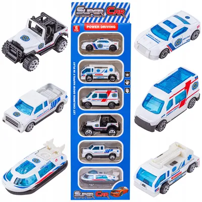Produktbild von DK Metall-Spielzeugauto-Set Krankenwagen Rettungsdienst