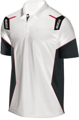 Produktbild von Sparco Skid Poloshirt, weiß, Größe M