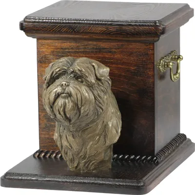Image de Affenpinscher - Urne funéraire pour chien avec statuette, urne élégante pour chien, urne exceptionnelle avec buste de chien de la marque Art-Dog.