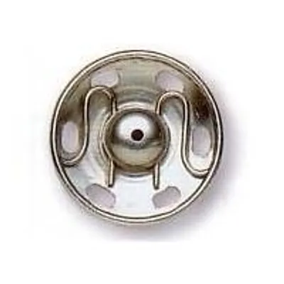 Näh-Druckknöpfe MS 9 mm, silberfarben, 1 Stück