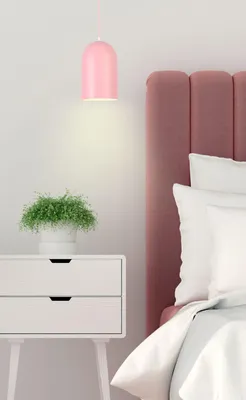 Obrázek produktu pro Závěsné skandinávské osvětlení OSS - 1xE27, 40W, růžové
