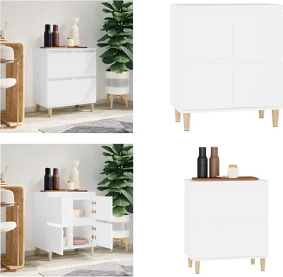 Produktbild von vidaXL Sideboard Weiß 60x35x70 cm Holzwerkstoff - Sideboard - Sideboards - Schrank - Aufbewahrungsschrank