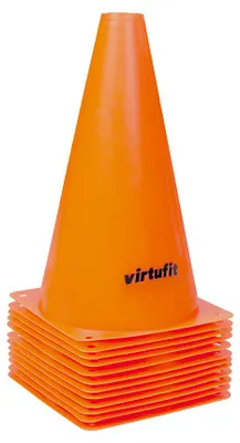 Zdjęcie produktu dla VirtuFit Pachołki treningowe 23 cm - 12 szt. Pomarańczowy