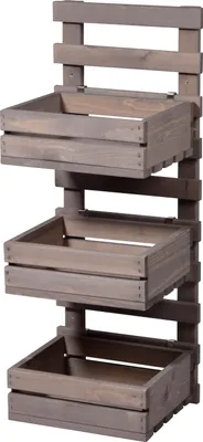Produktbild von Flexibles 3-stufiges Wandregal, Grau