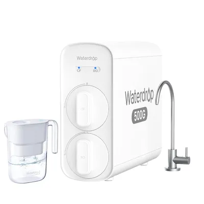 Produktbild von Waterdrop G5P500 Umkehrosmoseanlage, 500 GPD, mit einer zusätzlichen WD-PT-05W Wasserfilterkanne