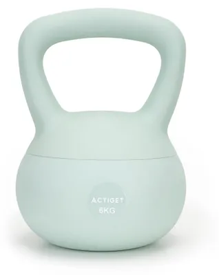 Obrázok produktu pre ACTIGET Soft Kettlebell 6 kg, tréningová záťaž, tréningová lopta, fitness, tyrkysová