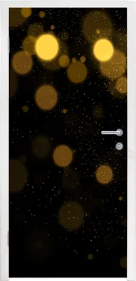 Produktbild von MuchoWow® Türtapete Selbstklebende Türfolie Gold - Abstrakt - Luxus - Schwarz 85x205 cm Türposter Türaufkleber Klebefolie Türklebefolie - Türverzierung - Türen Dekoration - Plakaten