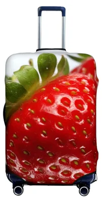 Produktbild von Gepäckabdeckung, waschbar, dehnbar, kratzfest, Reisegepäckhülle, elastisch, passend für 45,7 - 81,3 cm, Rot, Größe S, Schwarz, S