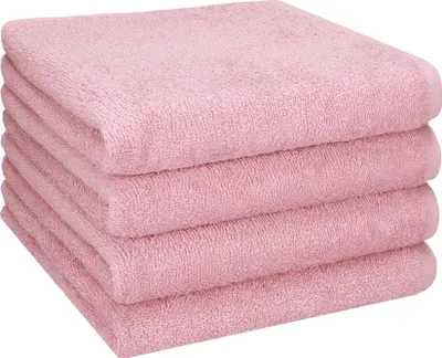 Produktbild von Betz BERLIN 4er Pack Handtücher Set Handtuch Größe 50x100 cm 100% Baumwolle Farbe - lotus - BERLIN