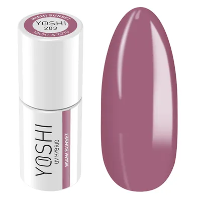 Produktbild von Yoshi | Yoshi Hybridlack 203 Miami Sunset - Gedämpftes Rosa - 6ml - Yacht & Yoyo Kollektion - Uv Hybridlack