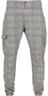 Productafbeelding van Urban Classics heren fleecevest Gludan, zwart-wit, maat L