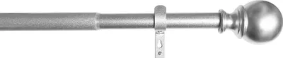 Produktbild von Ausziehbare Gardinenstange »Köln« 170-335 cm Silber Ø22/25 mm Komplettset zum sofortigen Montieren, 2021191