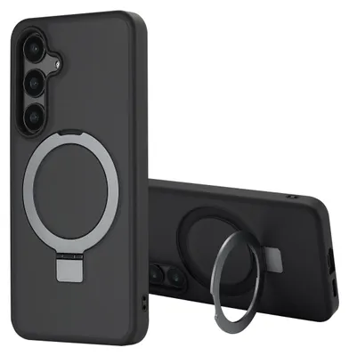 Obrázok produktu pre Accezz Zadný kryt stojana s MagSafe pre Samsung Galaxy S24 - čierny