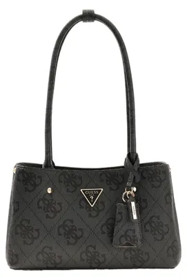 Produktbild von GUESS Taschen Schultertasche Kunstleder Meridian II Shoulder Satchel coal logo