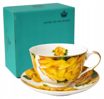 Productafbeelding van CUP 250ml Bloemen Rozen Goud Rand Dun Porselein YAMASEN Goud