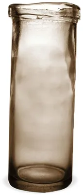 Produktbild von Vase Blumenvase schmal Glasvase klar braun Ø 12x28 cm