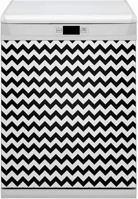 Produktbild von Magnete  Küche Magnetmatte Magnet für Spülmaschine Abwaschbar Dekor 60x80 cm  - Zickzack