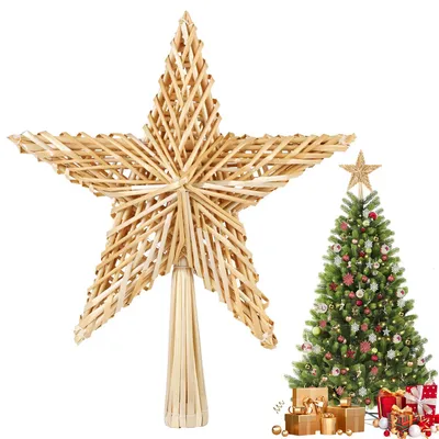 Stroster 25 cm, handgemaakte natuurlijke kerstboomdecoratie